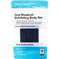 Carbon Theory Anti Breakout Charcoal & Tea Tree Oil Breakout Control Exfoliating Body Bar in Misc | Size: 100g