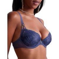 Aubade Women's Vibes Moulded Push-Up Bra in Blue | Size: 30D