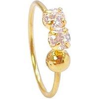 Raina Jewels Women's 22ct Yellow Gold Beautiful Tiny Hoop Huggie Nose Hoop Huggie Ring 9mm
