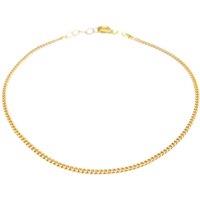 Raina Jewels Women's 22ct Yellow Gold Curb Chain Bracelet Lightweight High Polished 7"