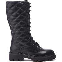 Moda In Pelle Women's 'Roux' Leather Knee High Boots in Black | Size: 4