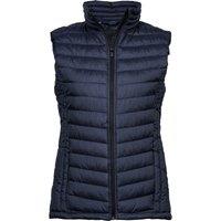 TEE JAYS Women's Zepelin Padded Body Warmer in Mid Navy | Size: Small