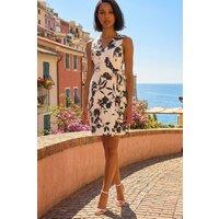 Dusk Women's Floral Wrap Dress in White | Size: 16