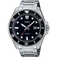 Casio Men's MDV-107D-1A1VEF Collection 50mm Quartz Watch in Silver