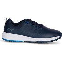 Greg Norman Men's XWT Comfort Waterproof Spiked Golf Shoes in Navy | Size: 8