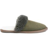 Celtic & Co Men's British Shearling Mules in Olive | Size: 8