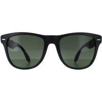 Ray-Ban Men's Rectangle Matt Black Green Folding Wayfarer 4105 Sunglasses