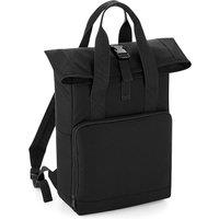 Bagbase Men's Twin Handle Roll-Top Backpack in Black