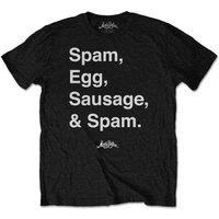 Monty Python Men's Spam T-Shirt in Black | Size: Medium