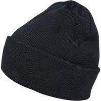 Build Your Brand Men's Heavy knit Beanie in Navy