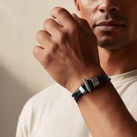 Aye Do Gifts Men's Black Double Real Leather Bracelet | Size: 8 inches