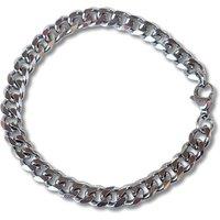 Aye Do Gifts Men's Mens Curb Chain Bracelet in Silver | Size: 9 inches