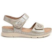 MyShoeStore Women's Women's Adjustable Comfort Sandals Casual Summer Walking Shoes in Beige | Size: 5