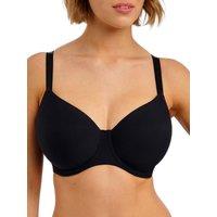 Freya Women's Essentially Smooth Balcony T-Shirt Bra in Black | Size: 34HH