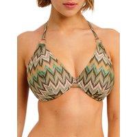 Freya Women's Arizona Wave Halterneck Bikini Top in Green | Size: 32F