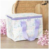 KDMD Women's Ditsy Floral Insulated Lunch Bag -, Wipe Clean, Spring Style in Purple