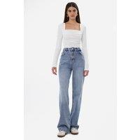 Hiccup Women's Ruched Top in White | Size: Medium