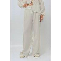 Hiccup Women's Wide Leg Relax Fit Pants in White | Size: Small