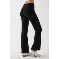 Hiccup Women's High Waist Wide Leg Crepe Pants in Black | Size: XS