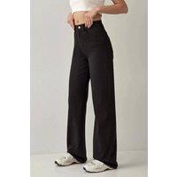 Hiccup Women's Straight Leg Denim Jeans in Black | Size: XL