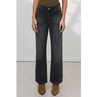 Hiccup Women's Straight Leg Denim Jeans in Black | Size: 2XS