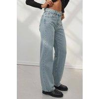 Hiccup Women's Straight Leg Denim Jeans in Light Blue | Size: XS