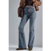 Hiccup Women's High Waist Flare Jeans in Light Blue | Size: 2XS