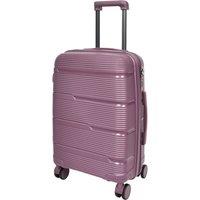 House of Leather Travel Four Wheel Suitcase Hard Shell Luggage Pathfinder in Purple | Size: Large