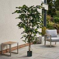 Garden Greatness Lifelike Green Fiscus Potted Tree