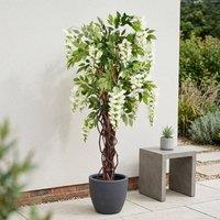 Garden Greatness Lifelike Cream Wisteria Potted Tree