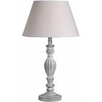 Hill Interiors Aegina Table Lamp (UK Plug) in Light Grey