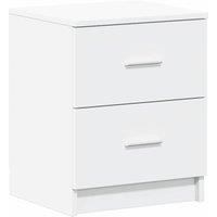 Berkfield Home Bedside Cabinet with 2 Drawers White 40x36x50 cm | Size: 40 x 36 x 50 cm