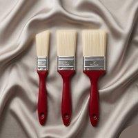 Bedsland 3pc Paint Brushes Set Smooth Finish Brushes for Painting Jobs