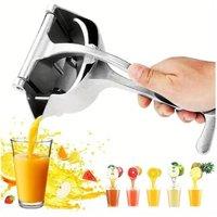 Dyzi Heavy Duty Manual Citrus Juicer Hand Press Orange Lemon Squeezer in Silver