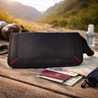Dragodirect Black Travel Wallet Compact & Secure Organizer