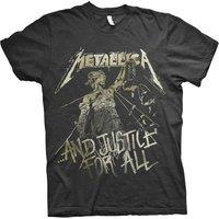 Metallica And Justice for All Vintage T-Shirt in Black | Size: 2XL
