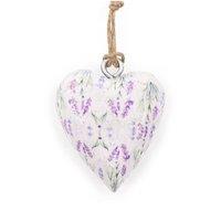 KDMD Lavender 5 cm Wooden Heart Decor - Elegant & Soothing Accent Piece in White