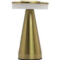 KDMD Touch Lamp Tall Stem Copper USB Rechargeable - Elegant & Bright in Gold