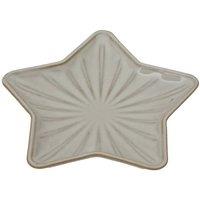 KDMD Medium Alora Ceramic Star Dish - Elegant Celestial Decor & Serveware in Off-White