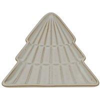KDMD Large Alora Ceramic Tree Dish - Artistic Sculptural Centerpiece in Cream