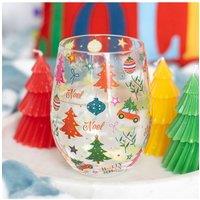 KDMD Nostalgic Christmas Print Stemless Glass