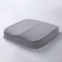 Obasyhig Square Slow Rebound Memory Foam Cushion in Grey
