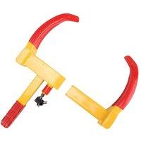 SPETLEK Heavy Duty Security Wheel Clamp for Caravan Car Van Trailer in Bright Yellow