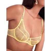Aubade Women's Vibes High Apex Full Cup Bra in Yellow | Size: 32C