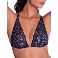 Aubade Women's Secret Memories Triangle Bralette in Blue | Size: 14