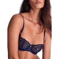 Aubade Women's Secret Memories Half Cup Bra in Blue | Size: 36B
