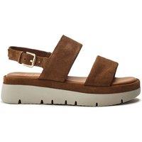 Moda In Pelle Women's 'Netty' Suede Flatform Sandals in Tan | Size: 3