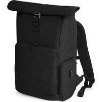 Quadra Men's Q-tech Charge Roll-top Backpack in Black