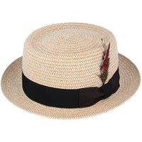 JTAPHRIQUE Men's Summer Paper Straw Pork Pie Hat in Natural | Size: Medium