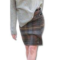 Celtic & Co Women's The British Celt Kilt in Brown | Size: 10